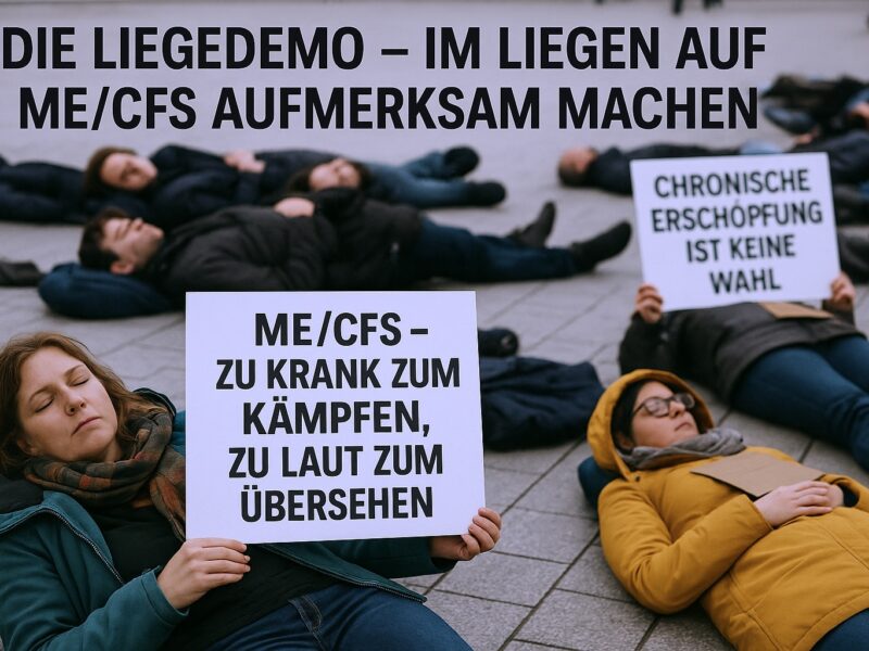 Die Liegedemo – Im Liegen auf ME/CFS aufmerksam machen